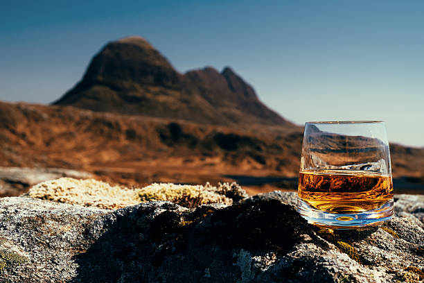 istock Whisky glass with a view, Suilven, Sutherland, Scotland 2209573669