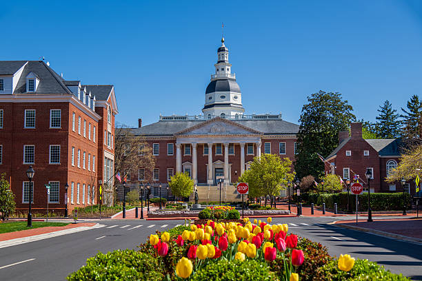 istock Maryland State House in spring 2209575404
