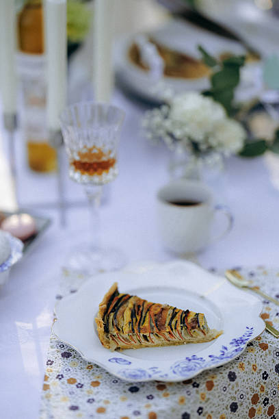 istock A delicious slice of pie sits on a plate positioned on a table 2209575520
