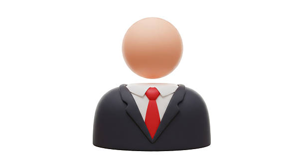 Isolated Faceless Business Person 3D Render