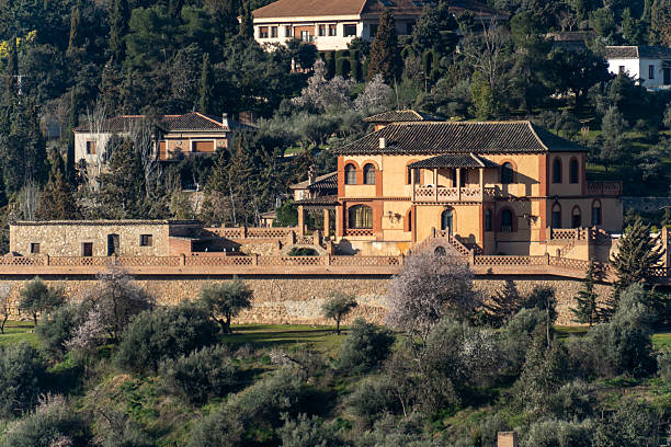 istock A scenic area with homes beautifully perched on a hillside 2209587407