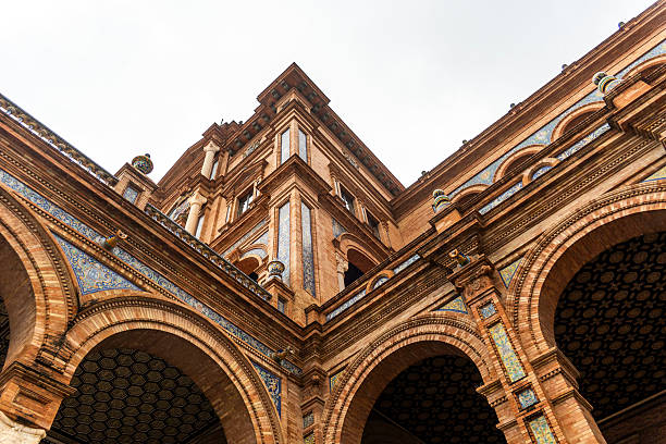 the Plaza de Espana in Sevilla Spain . High quality photo