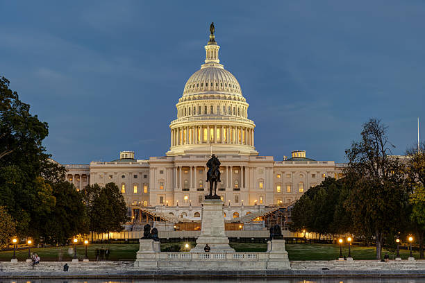 istock The illuminated United States Capitol 2209590649