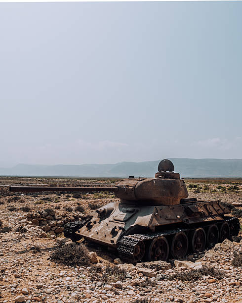 istock Soviet tanks wrecks in Socotra Island, Yemen 2209591261