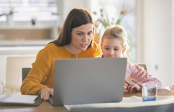 istock Mother And Daughter Using Laptop 2209591457