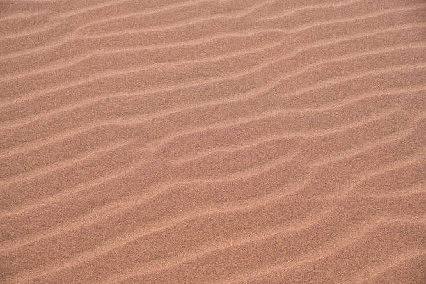 Gentle wind creating smooth ripples on a sand surface, ideal background for desert, beach, or nature-themed projects