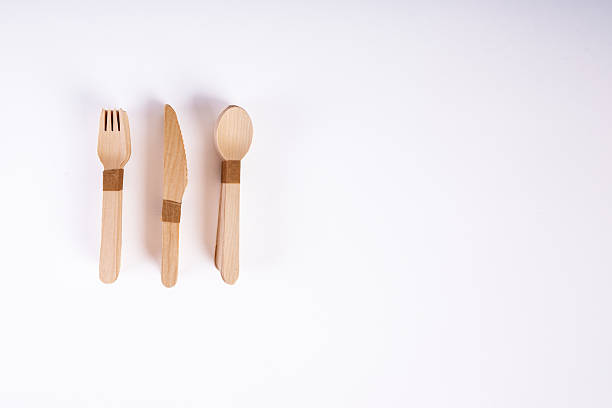 istock Stacked Wooden Cutlery 2209592366