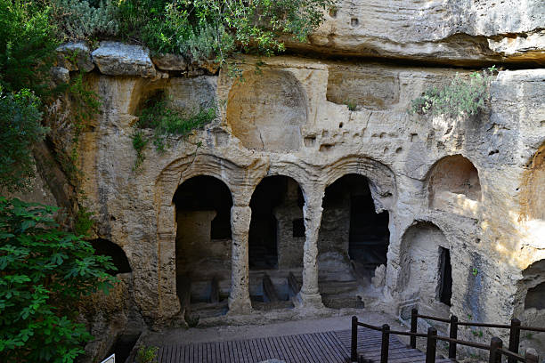 istock Besikli Cave, located in Samandag, Hatay, Turkey, was used in ancient times. 2209593030