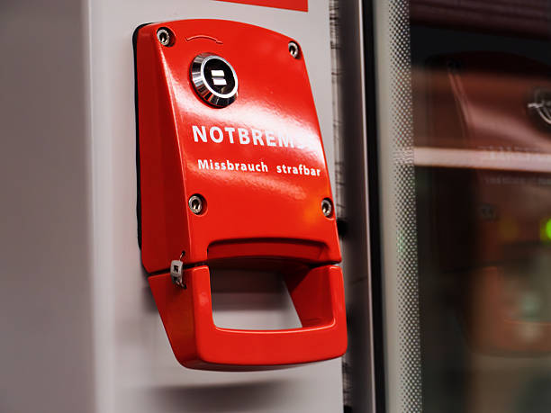 Emergency brake in the train / tram / metro