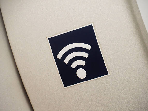 Wi-Fi Connection Symbol on Beige Background