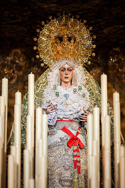 istock Virgen de la Esperanza Macarena awaits Holy Week procession 2209596063