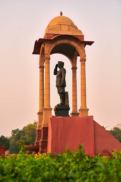 istock Statue of Subhas Chandra Bose under canopy behind India Gate war memorial 2209596228