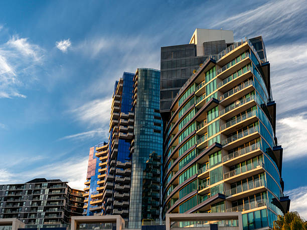 Modern apartments in Docklands, Melbourne, Australia