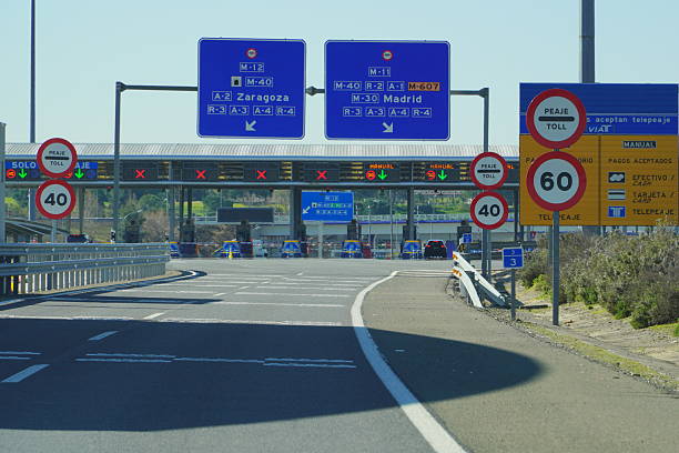istock Highway toll near Madrid, Spain 2209624671