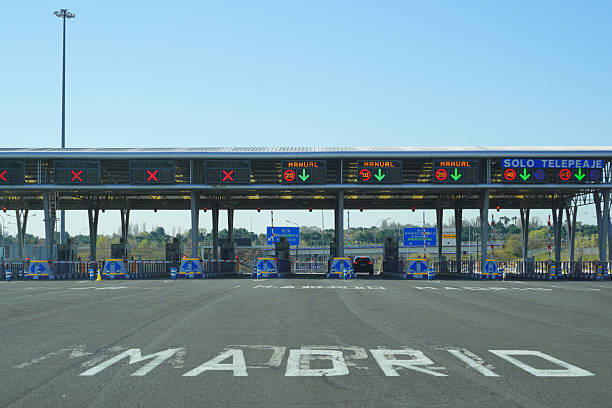 istock Highway toll near Madrid, Spain 2209624680