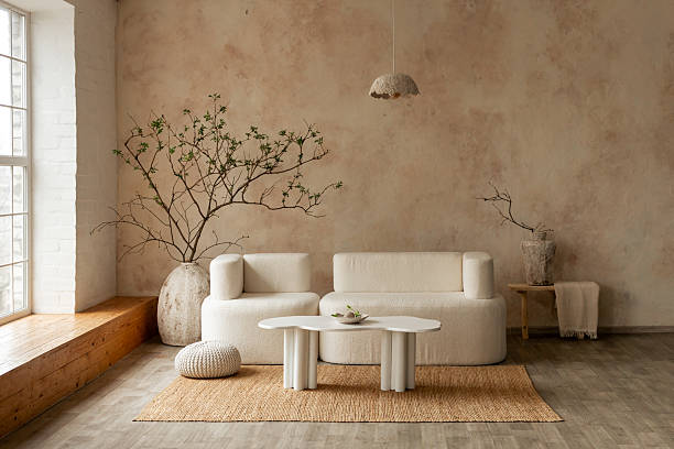 istock Minimalist Living Room with Natural Decor 2209625686