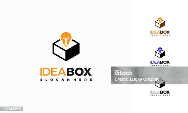 Program Ideas Box Idea Box Designs Concept Vector Inspiration Box Template Stock ...