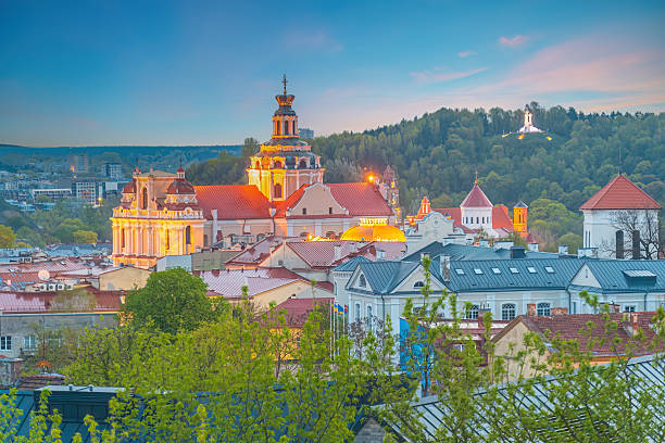 istock Downtown Vilnius city skyline, cityscape of  Lithuania 2209636321