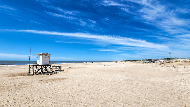 istock EMPTY LIFEGUARD TOWER ON A SUNNY BEACH IN MAR DE LAS PAMPAS, ARGENTINA 2209637181
