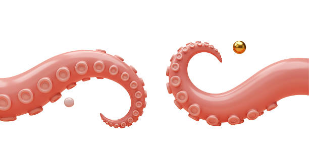 istock Isolated Abstract Octopus Tentacles with Pearls 2209662424