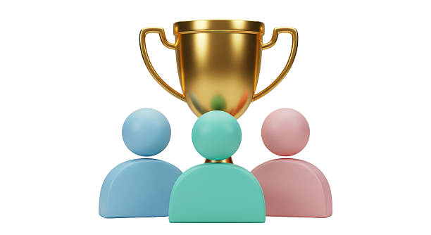 3D Realistic AWARD CEREMONY Icon. 3D Icon Isolated on White.
