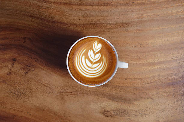istock a cup of latte art coffee 2209664903