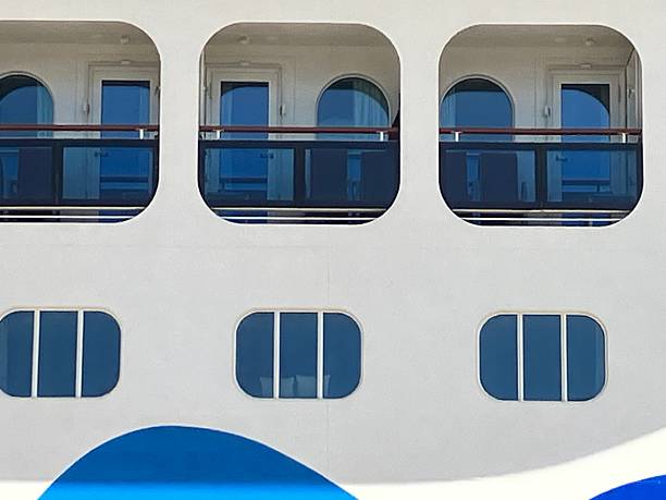Mai 18, 2024, Mallorca: Detail of a cruise ship