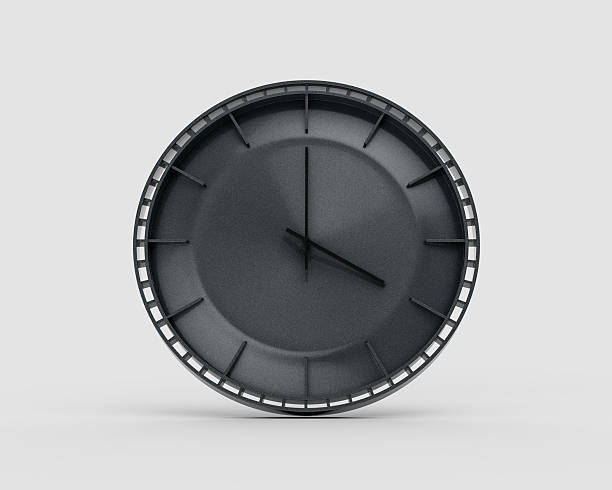 istock A Modern Charcoal Black Wall Clock 04:00 Four O'Clock 4:00 For Modern Interiors 3D Illustration 2209678425
