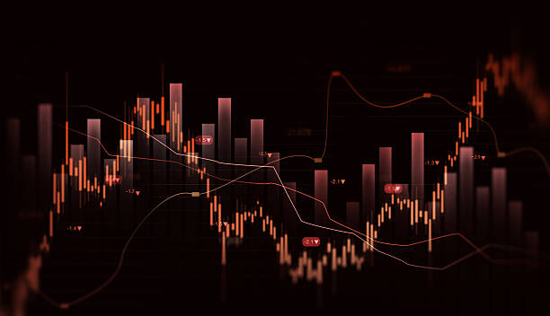 istock Financial graph chart falling,global economic recession, stock market crash, growth inflation.Economic crisis, financial background. 2209680178