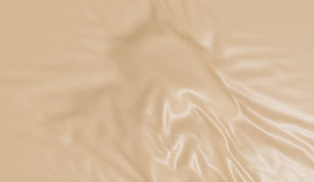 istock cream colored fabric waves. cream colored fabric texture curves 2209682551