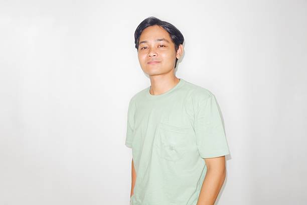 istock an Indonesian man is taking a selfie with a random expression and style, self potrait 2209685357
