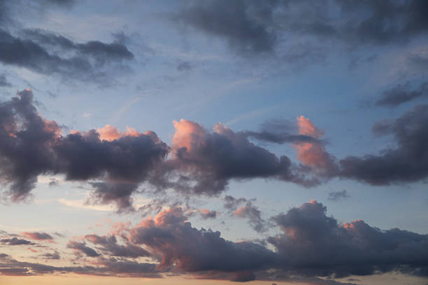 istock Beautiful view of blue sky with fluffy clouds 2209685802