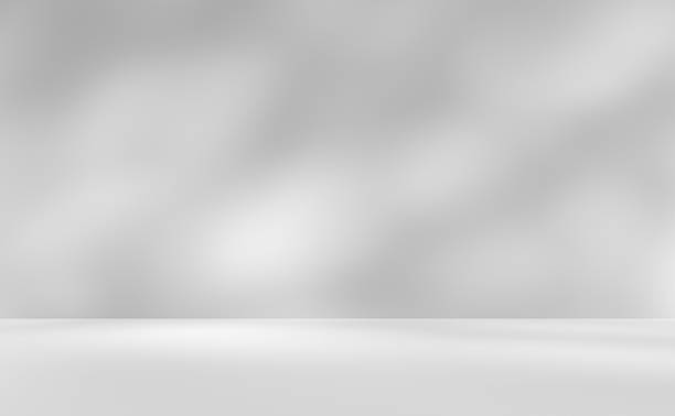 istock Empty gray room studio with shadow on wall and floor for product presentation. 2209688748