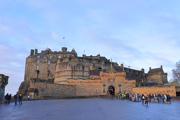 Edinburgh, United Kingdom–January 28th, 2025: Edinburgh Castle, an 11th-century castle and barracks housing in Edinburgh, Scotland, United Kingdom