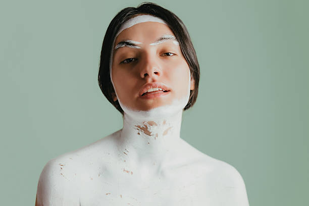 istock Creative White Body Paint on Woman 2209695866