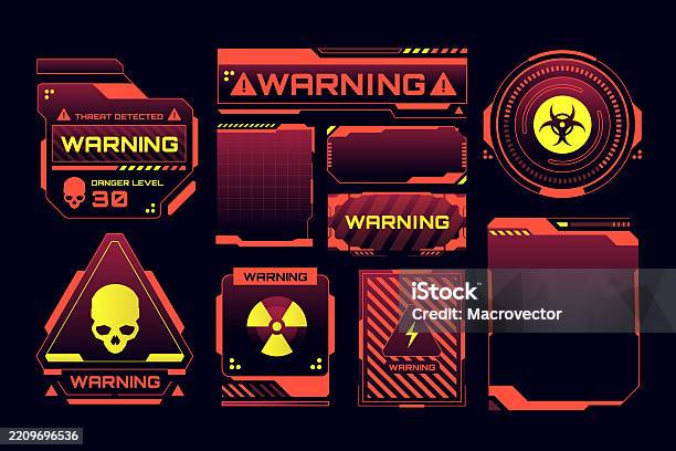 Biohazard Red Color Code Red Code Biohazard Warning Sign Stock Illustration - Download Image Now ...