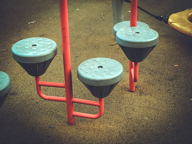Elements of a children's playground in Moscow, lomography