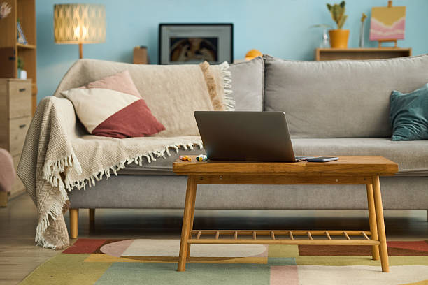 istock Cozy Living Room Interior With Sofa And Coffee Table 2209701428