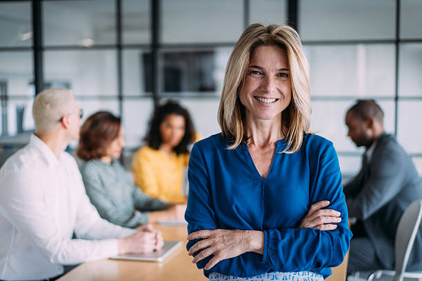 istock Successful businesswoman in the office. 2209704562