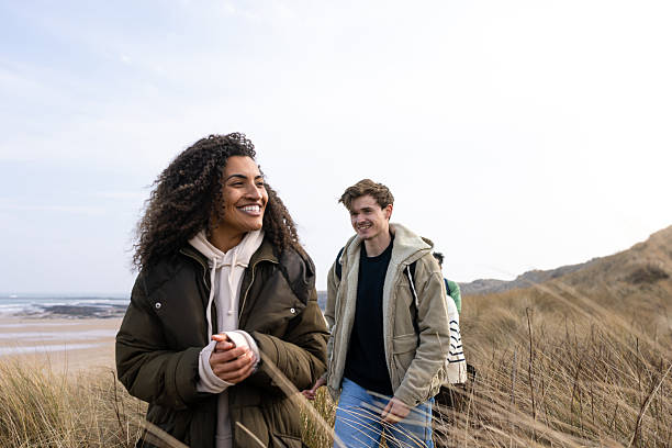 istock Seaside Strolls and Friendship 2209706223