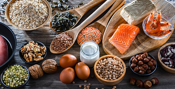 istock Food products rich in protein. High-protein diet 2209708228