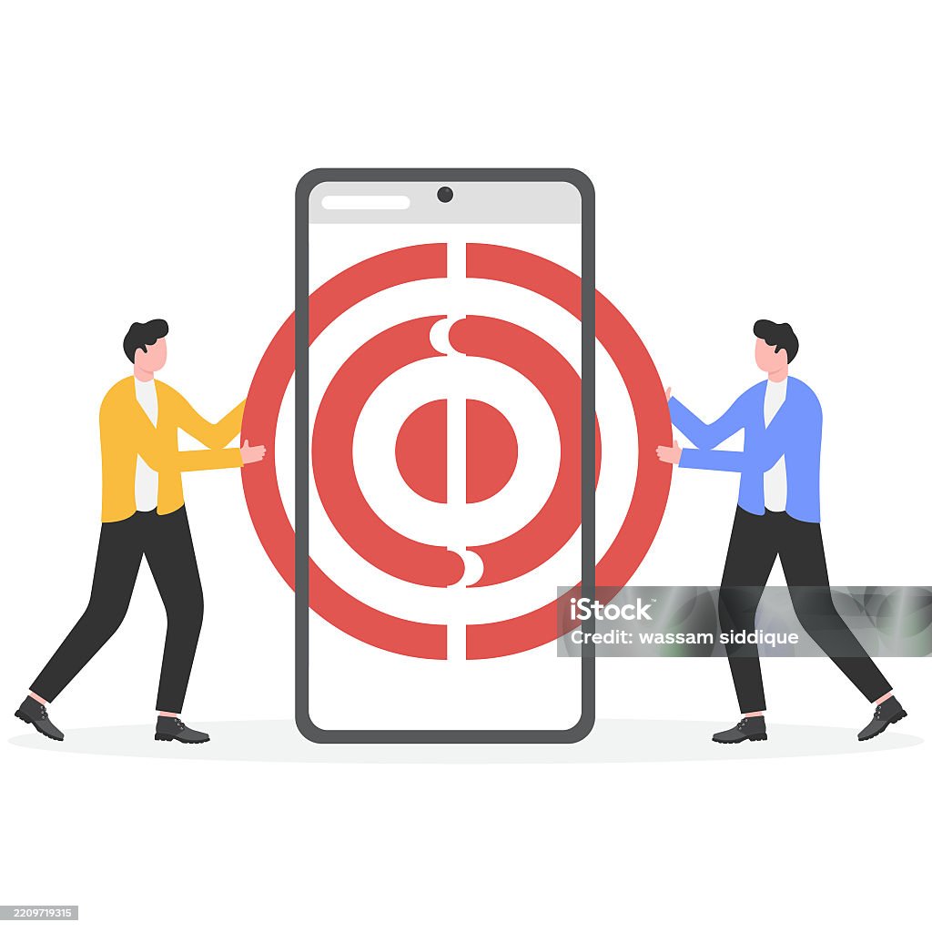 Meet Target. Sign Meet The Target Teamwork Stock Illustration - Download Image Now ...