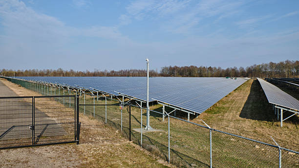 istock Solar park at GZI Next energy hub in Emmen, Netherlands 2209720983