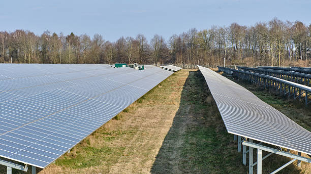 istock Solar park at GZI Next energy hub in Emmen, Netherlands 2209720987
