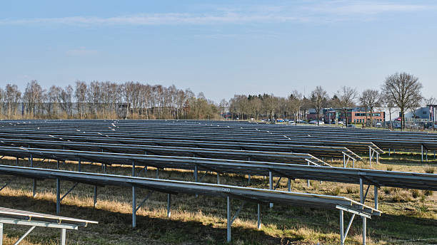 Solar park at GZI Next energy hub in Emmen, Netherlands