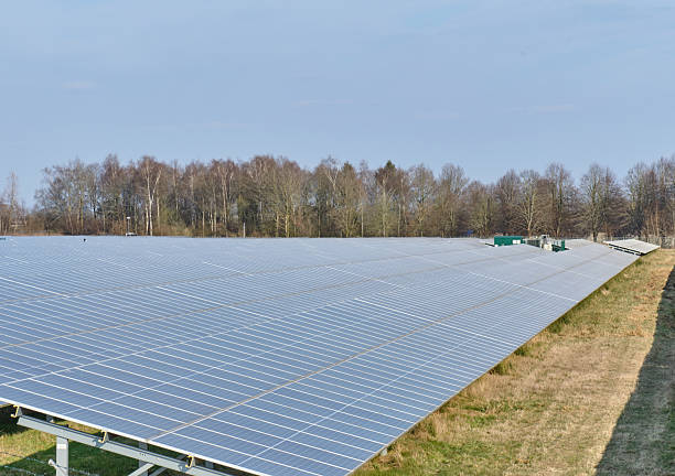 Solar park at GZI Next energy hub in Emmen, Netherlands