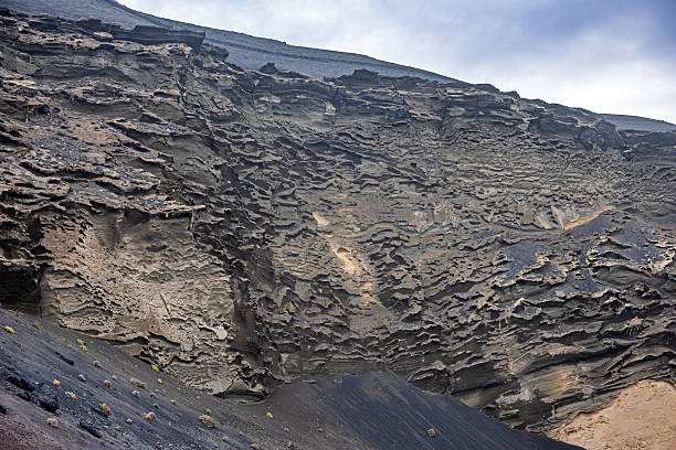 istock Volcanic strata - a blend of lava, sand and ash 2209724985