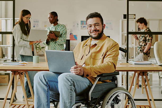 istock Portrait of IT Specialist with Disability in Office 2209725105