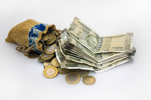 A collection of various types of coins