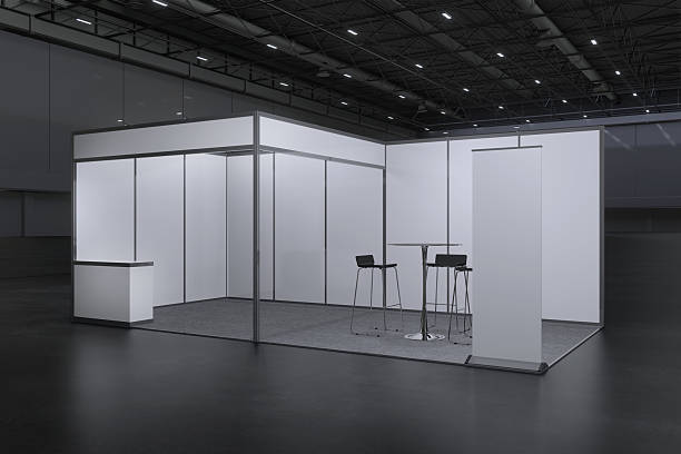 istock Exhibition stand for mockup and Corporate identity,Display design.Empty booth Design.Retail booth elements in Exhibition hall.booth Design trade show.Blank Booth system of Graphic Resources.3d Background for online Event,conference,live.3d render. 2209726706